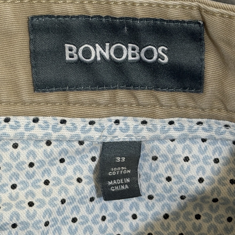 Bonobos Shorts Men's 33 Navy Stretch Chino 9" Inseam Casual Preppy - Picture 2 of 13